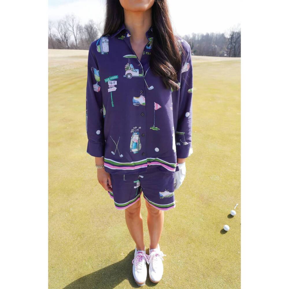 NEW VILAGALLO tiffany top par tee in golf par tee navy